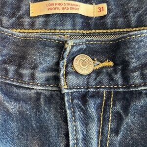 Levi's Low Pro Straight Leg Blue Jeans